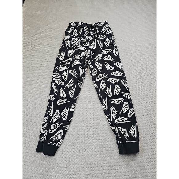 Nike Sweatpants Boys Youth Large Spellout All Over Print Jogger - Picture 1 of 7